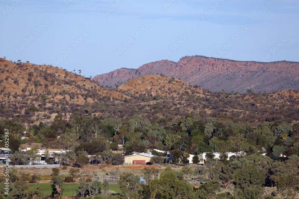 outlying area of Alice springs, with surrounding hills