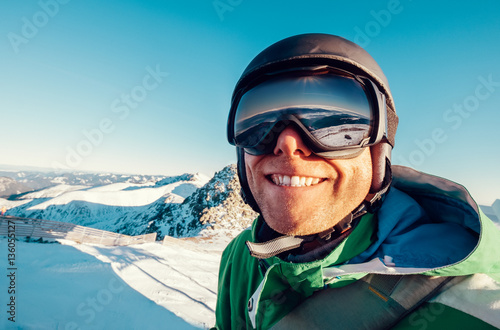 Skier man portrait in safe ski equipment © Soloviova Liudmyla