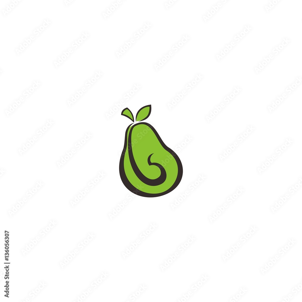 Pear as Healthy Pregnant Logo Vector Pear as Healthy Pregnant Logo Vector