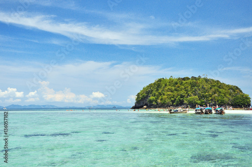 Clear water, Tropical island, Andaman Sea, Thailand © nopphadon