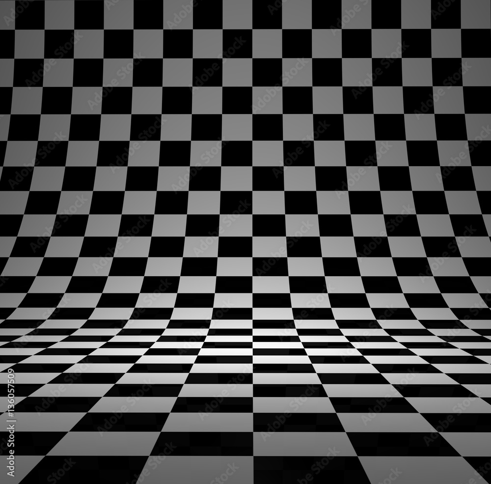 Black and white checker 3D studio background. Black and white checker 3D studio background.