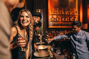 Young people enjoying a night at club