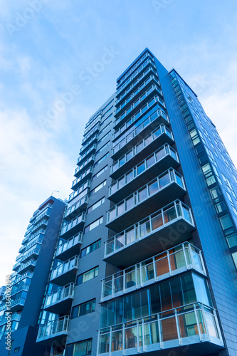 Modern Apartment Complex seen in Reykjavik, Iceland photo