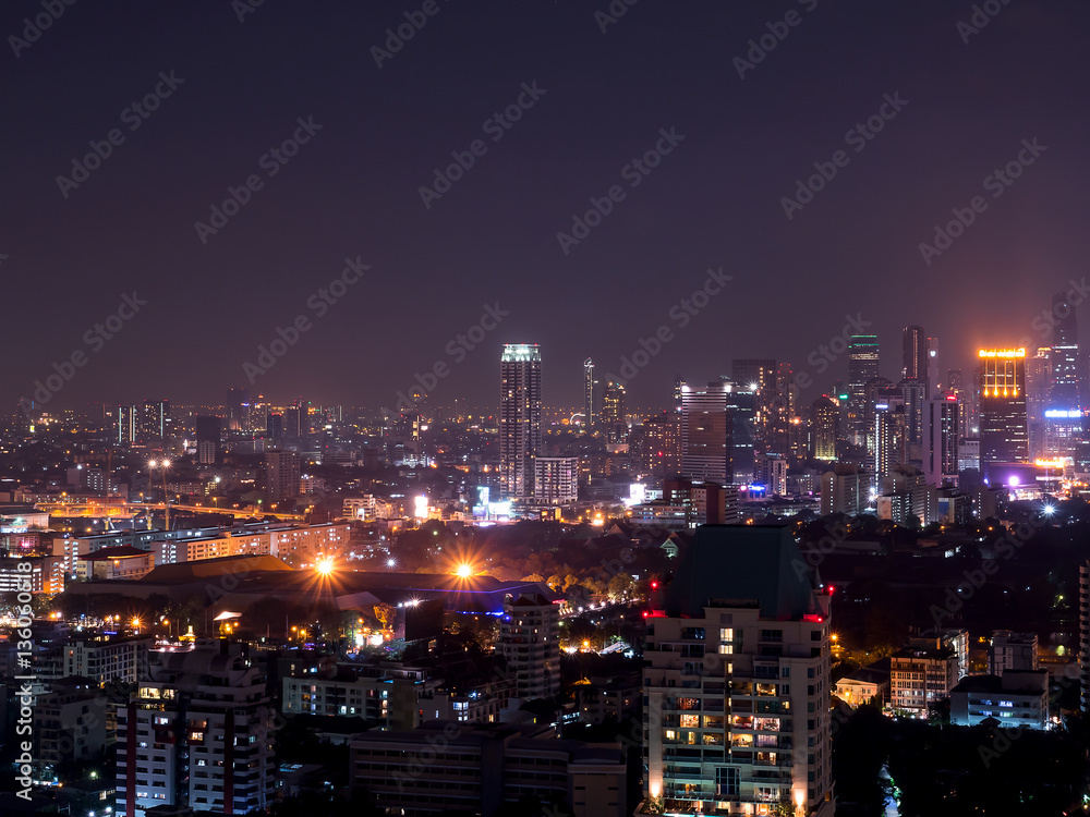 Fototapeta premium Cityscape Night light 3