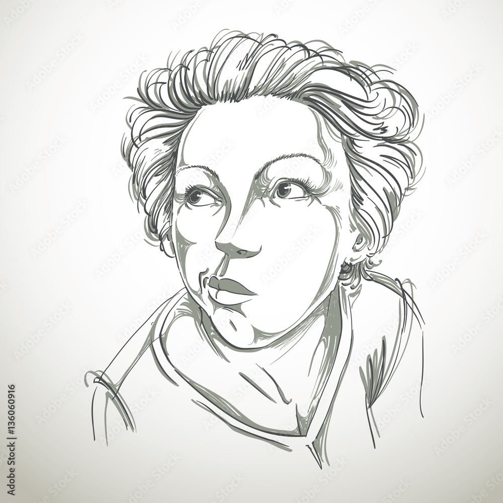 Graphic vector hand-drawn illustration of white skin attractive Graphic vector hand-drawn illustration of white skin attractive