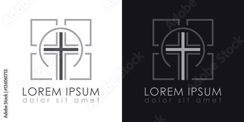 Cross Logo. Christian symbols