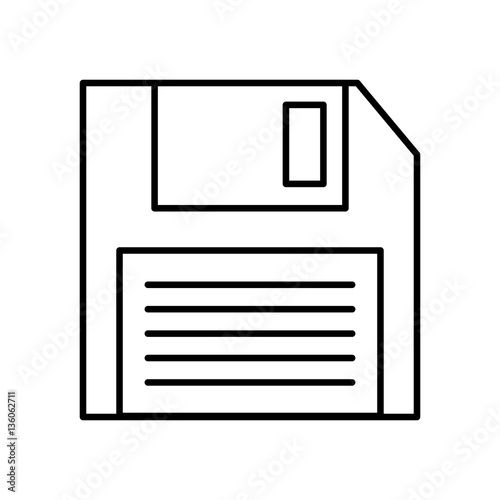 floppy disk isolated icon vector illustration design