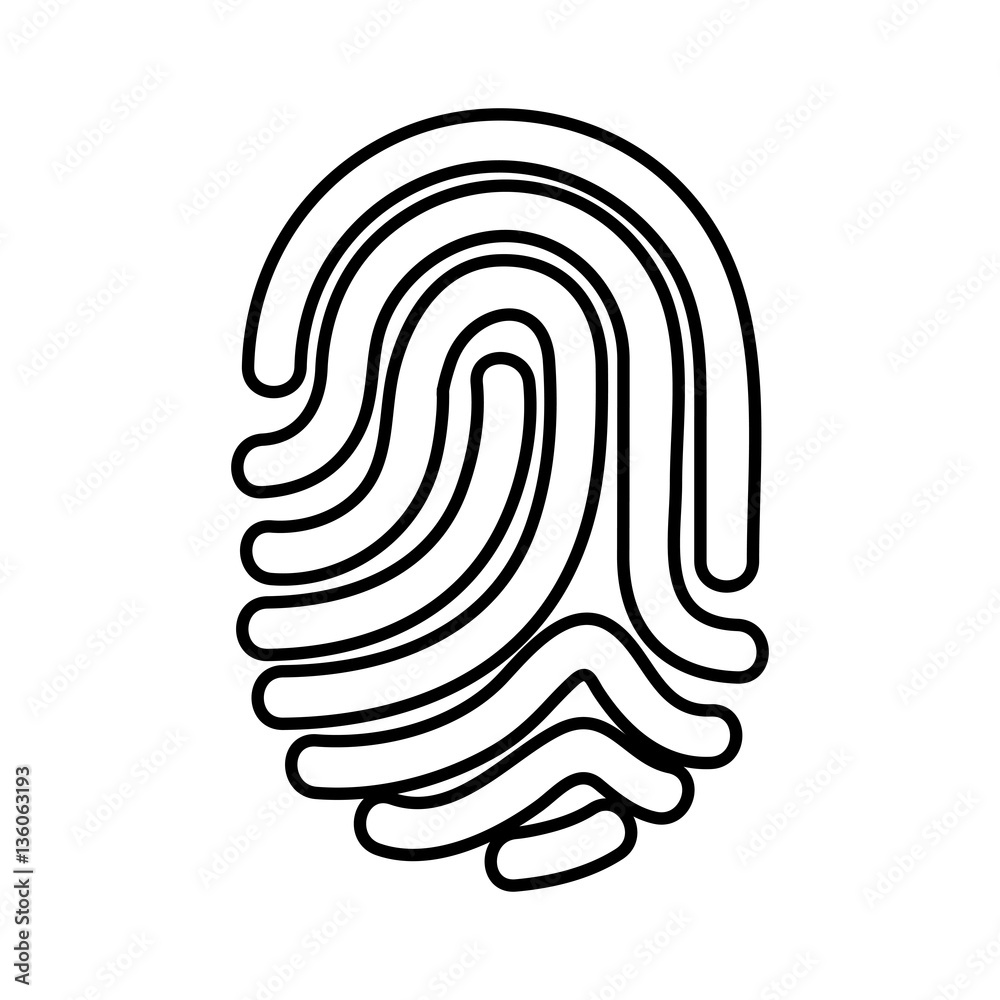finger print isolated icon vector illustration design finger print isolated icon vector illustration design