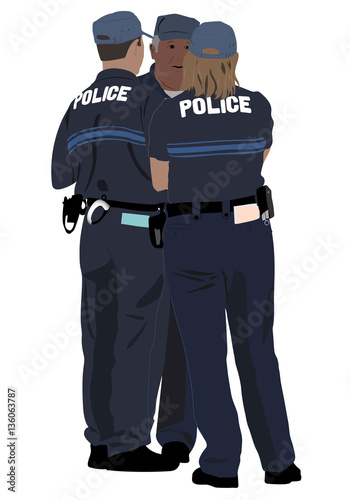 Polizei in der Stadt