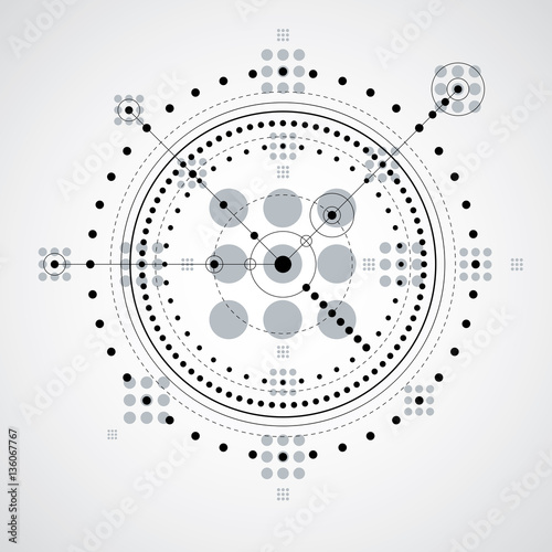 Mechanical scheme, monochro...