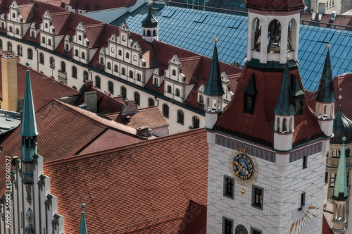 Tower of the Old Town Hall of Munich, Germany  photo