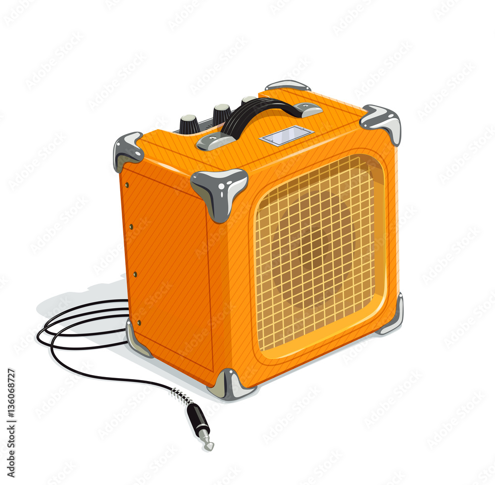 Orange guitar combo amplifier with cord Orange guitar combo amplifier with cord