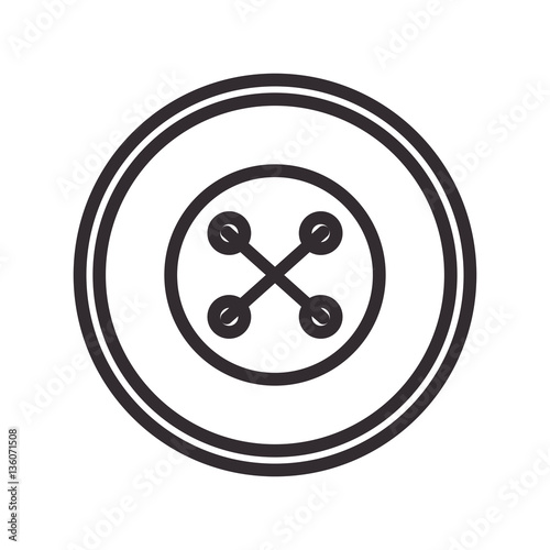 Free Download Clothes button isolated icon vector illustration design - GFXLoad
