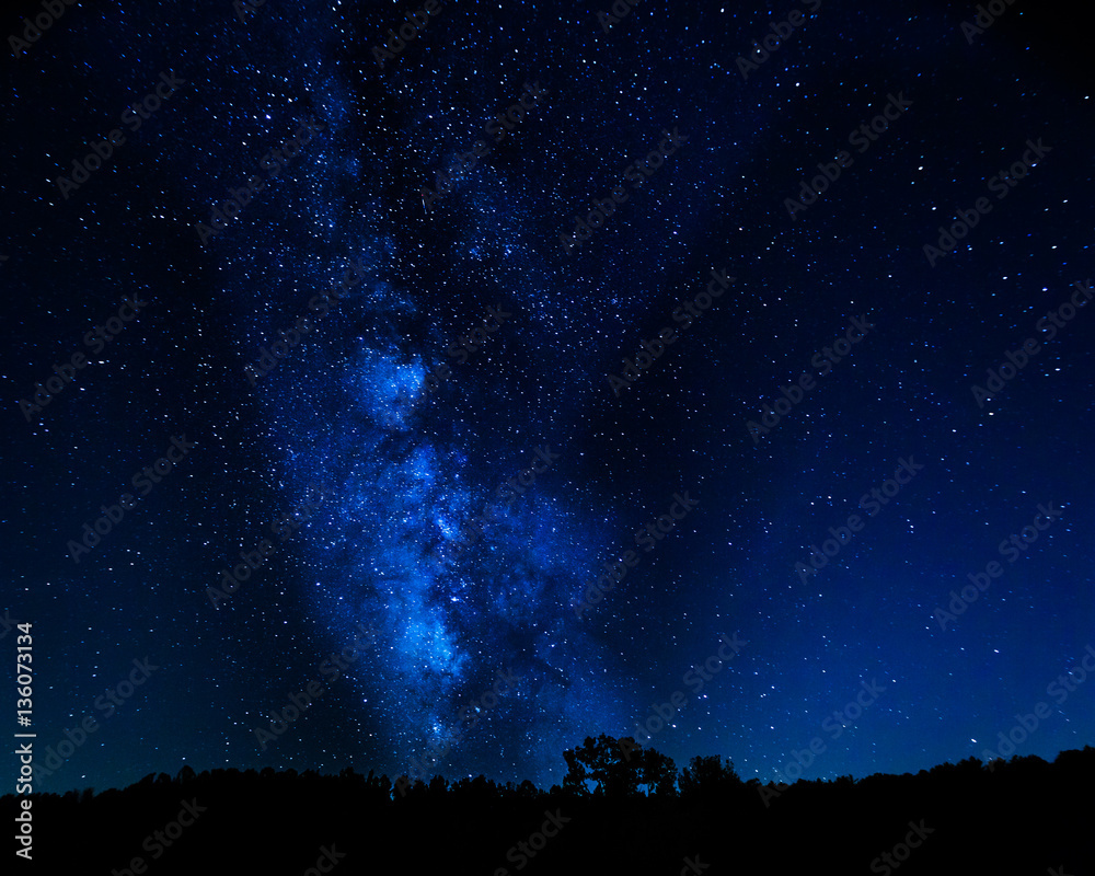 Night Sky with the Milky Way and stars
