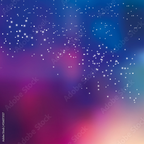 night sky stars concept vec...