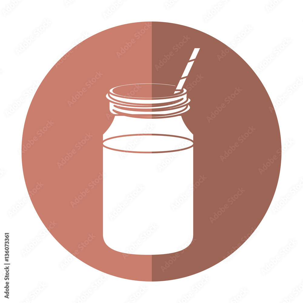 coffee glass jar straw foam-circle icon shadow vector illustration eps 10 coffee glass jar straw foam-circle icon shadow vector illustration eps 10