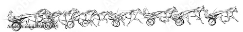 Horse carriage racing