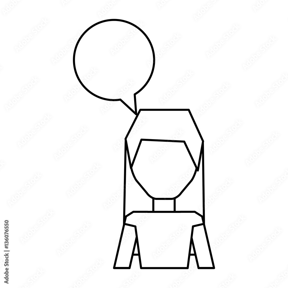 young man with speech bubble avatar character vector illustration design young man with speech bubble avatar character vector illustration design