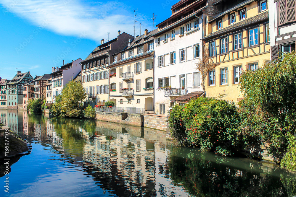 The historic centre of Strasbourg in France