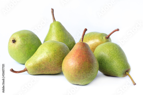 Pears isolated on white