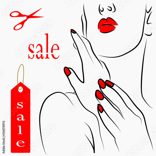 Women beautiful nails
