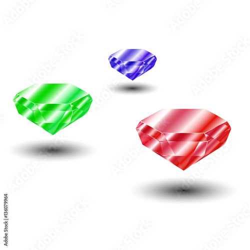 Colorful and shiny Rubin Vector