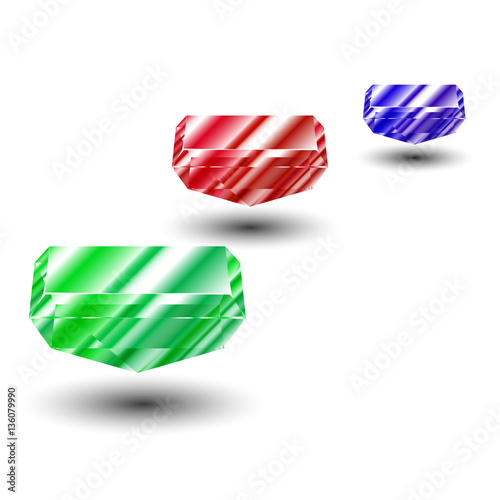 Colorful and shiny Rubin Vector