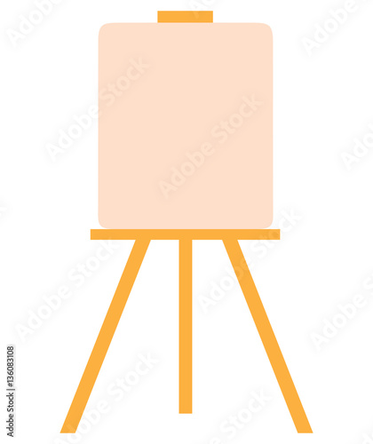 Isolated art canva on a white background, Vector illustration