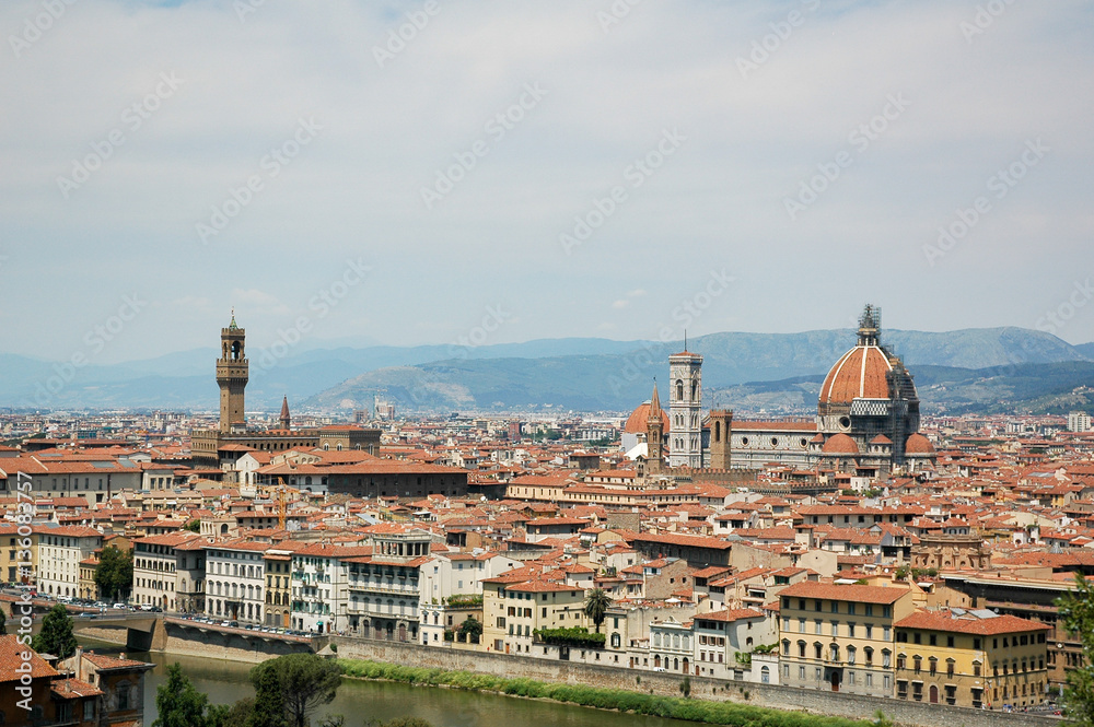 Florenz Stadtansicht mit Dom und Kuppel