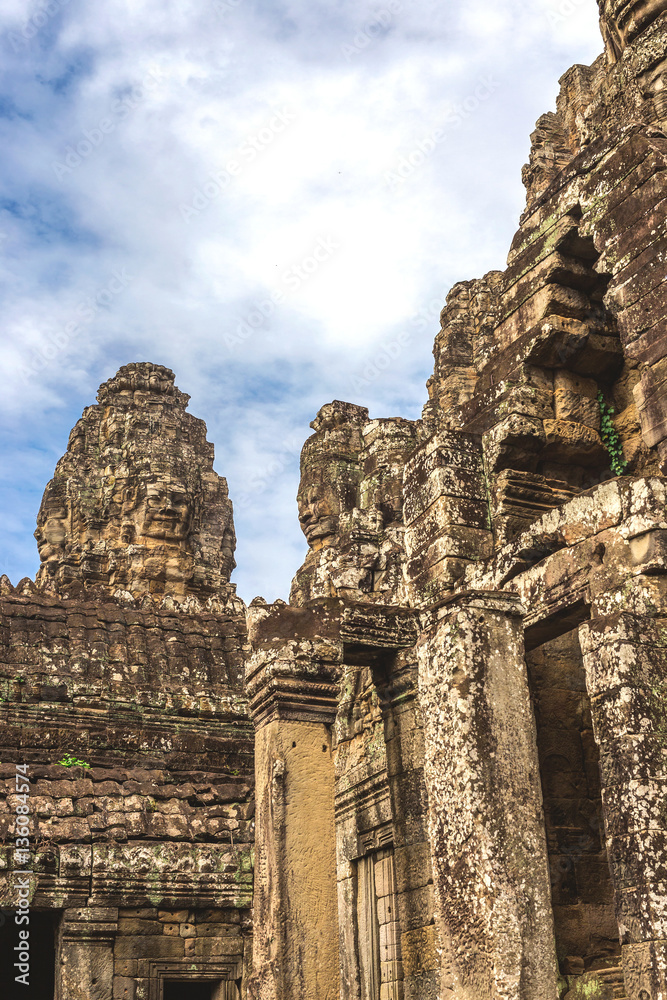Towers and galleries in Angkor Thom, Bayon Temple