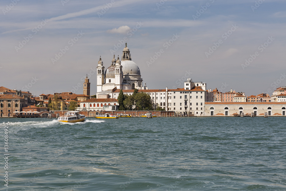 Venice cityscape, view fron lagoon. Italy.