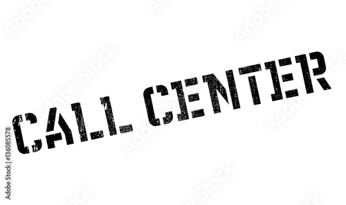 Call Center rubber stamp. Grunge design with dust scratches. Effects can be easily removed for a clean, crisp look. Color is easily changed.