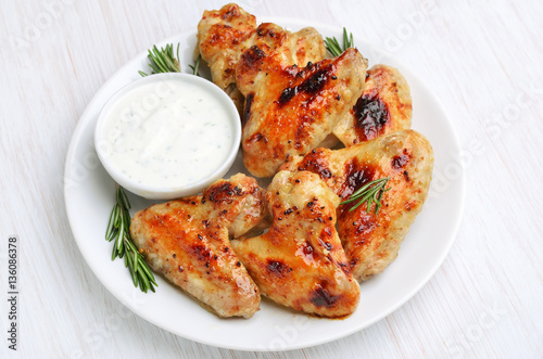 Baked chicken wings