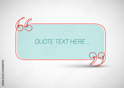 Quote template with place for your quotation