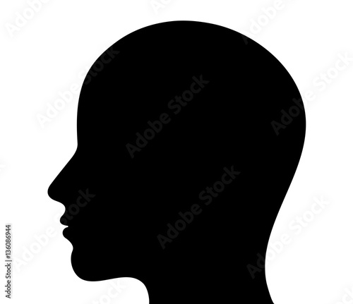 Human head silhouette photo