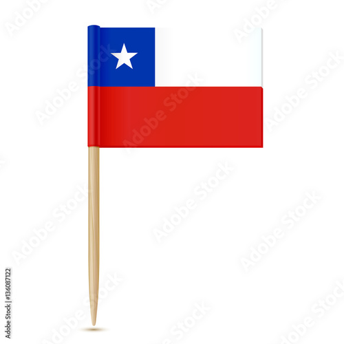 Chile Flag toothpick