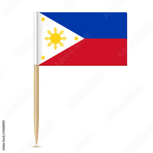 Flag of the Philippines. Flag toothpick 10eps