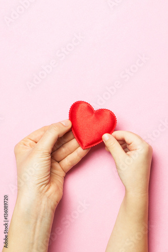 Mom and Baby hands with heart