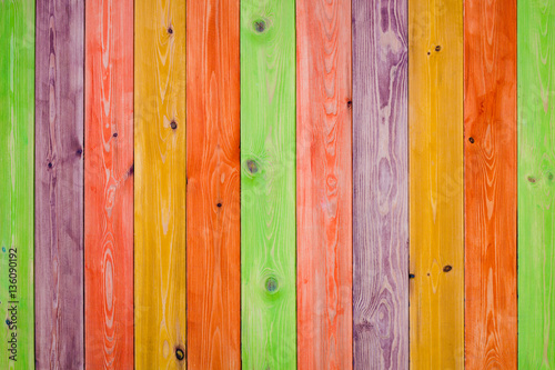 Multi colored wood textured boards background