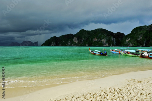 Storm weather. Phi Phi island. Thailand