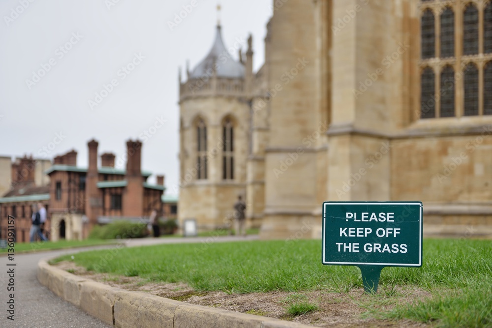 Keep off the grass, Great Britain, 23 September 2013