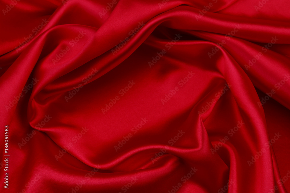 Red silk fabric Red silk fabric