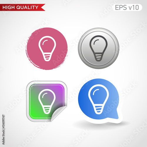 Geo tag icon. Button with geo tag icon. Modern UI vector.