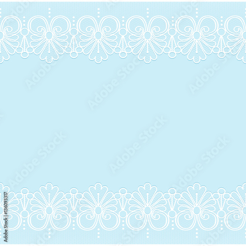 White lace borders