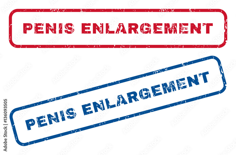 Penis Enlargement text rubber seal stamp watermarks. Vector style