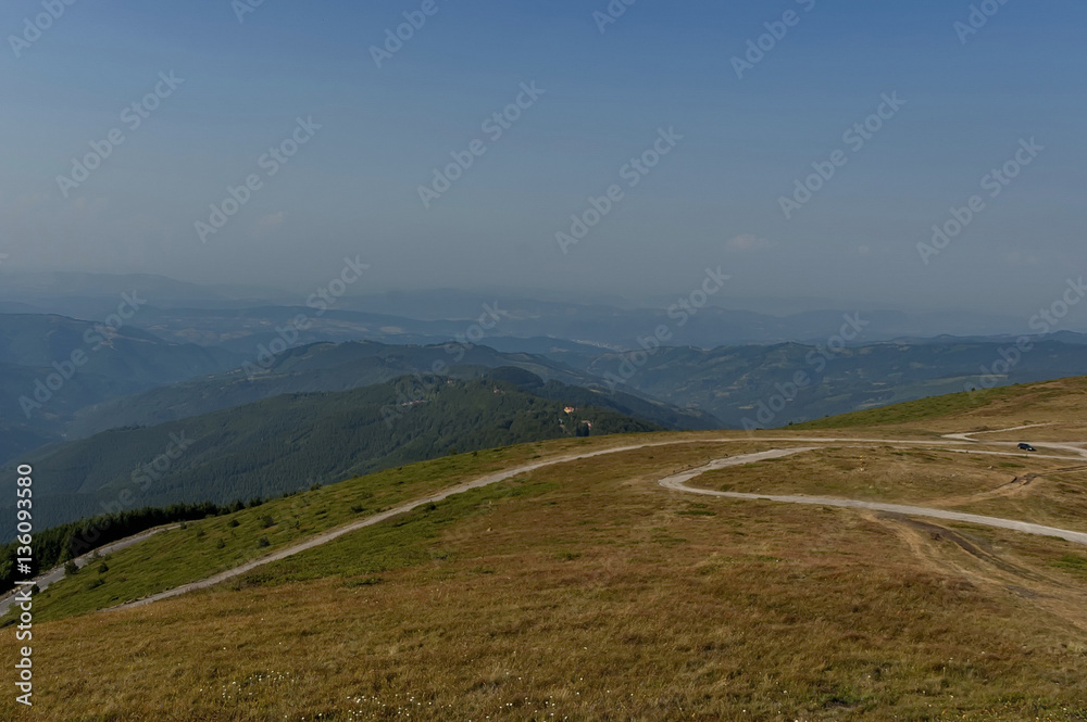 Beklemeto pass road, Balkan mountain, Bulgaria Beklemeto pass road, Balkan mountain, Bulgaria