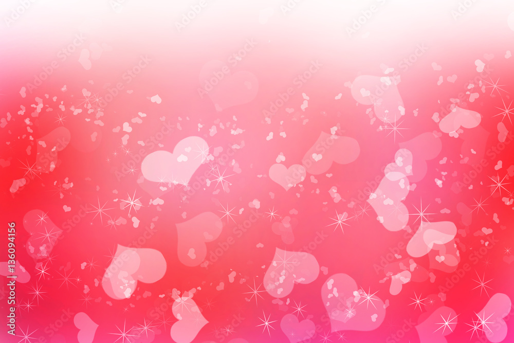 Romantic love pink Valentines background.