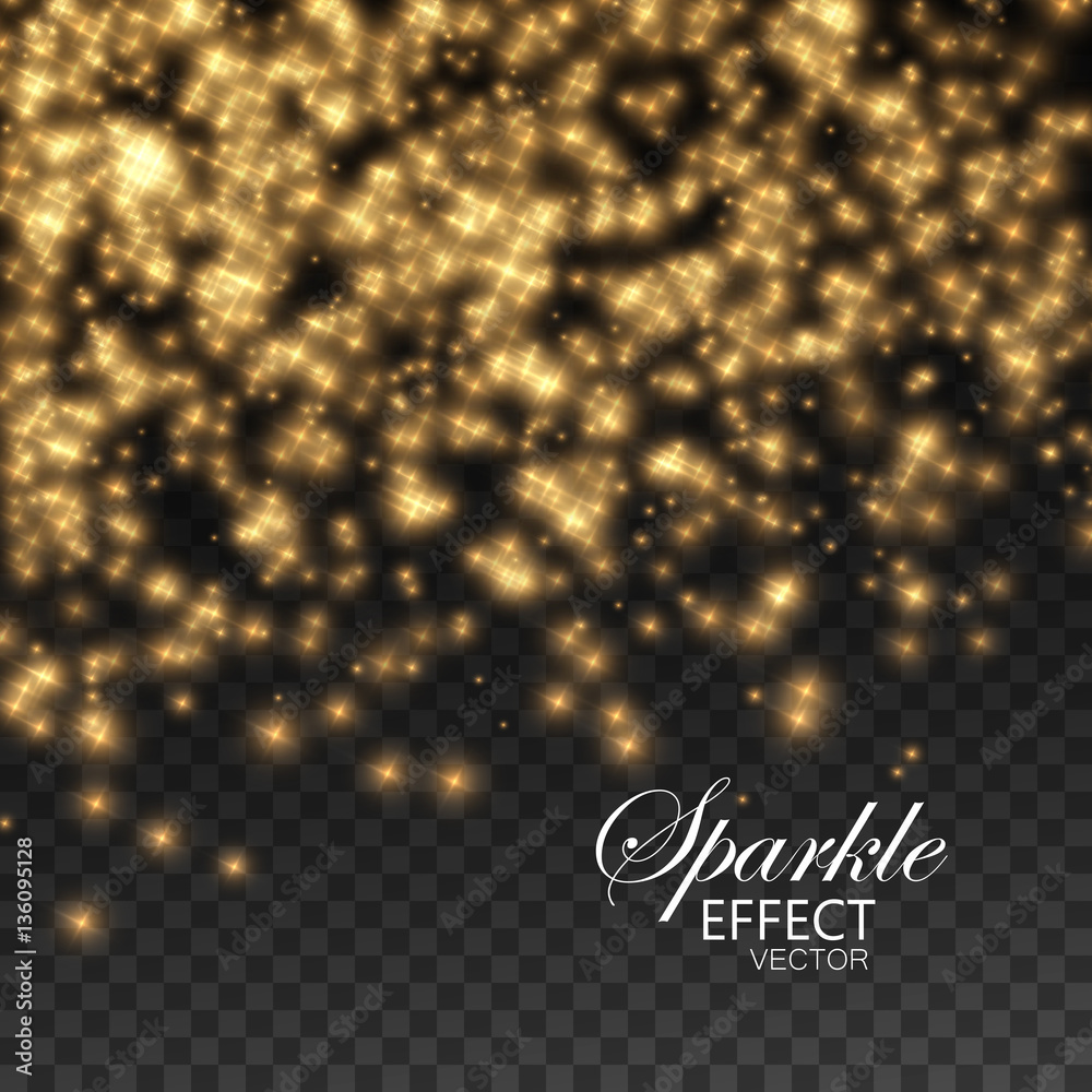 Gold glittering star dust Gold glittering star dust