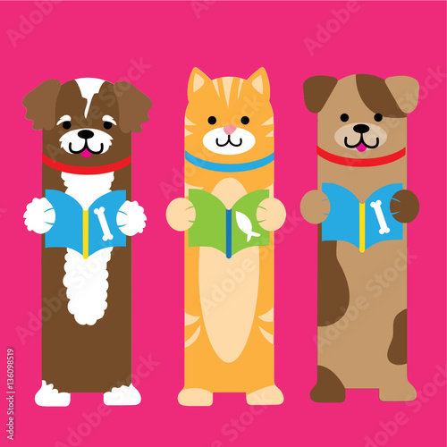 Cat and Dog Bookmarks