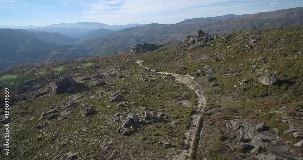 Aerial, Offroad With A Jeep At Cela, Portugal - Native Material, straight out of the cam, watch also for the graded and stabilized version Aerial, Offroad With A Jeep At Cela, Portugal - Native Material, straight out of the cam, watch also for the graded and stabilized version